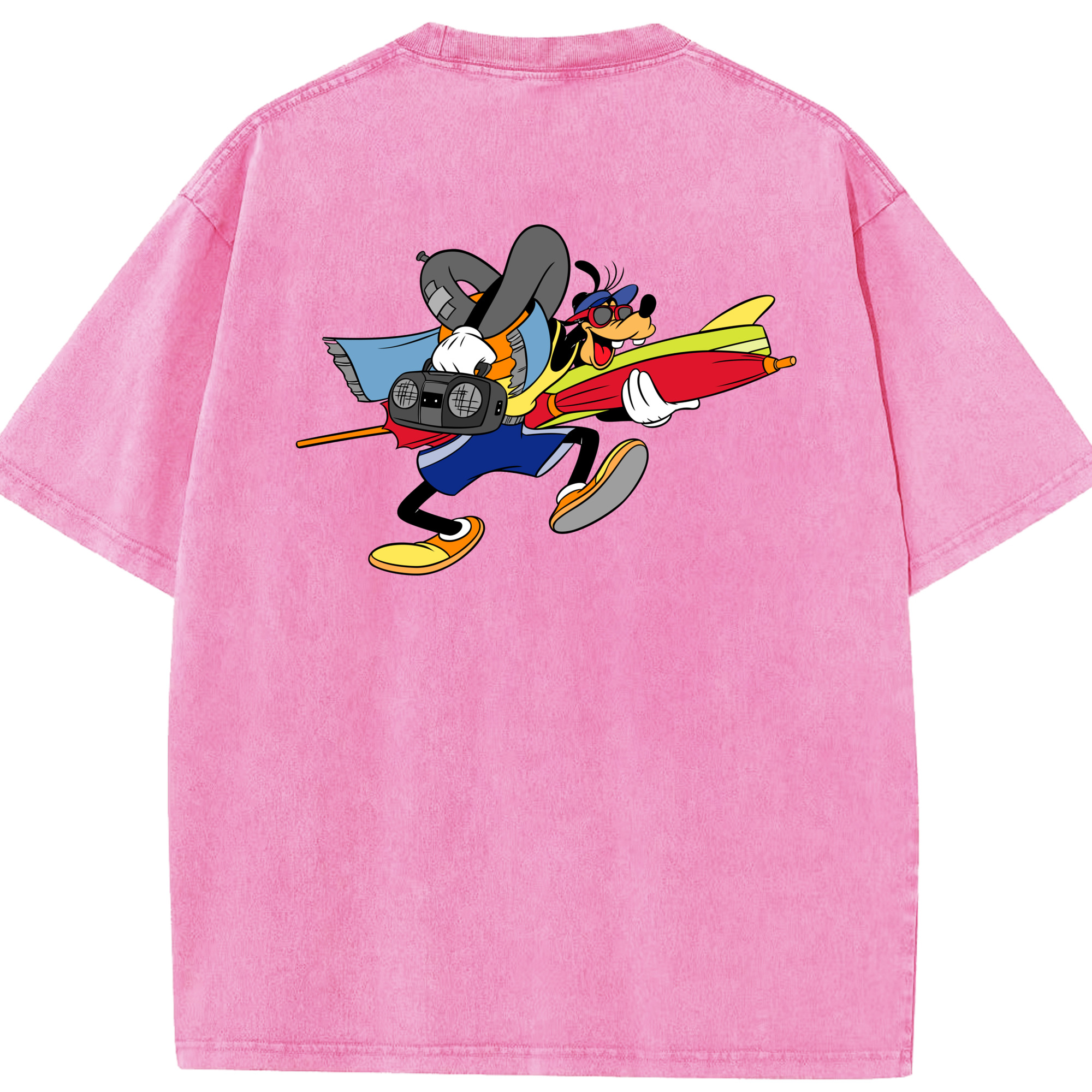 （画像用） ミッキーマウス Mickey Mouse 綿100% ヴィンテージ風 半袖Tシャツ（背面プリント）